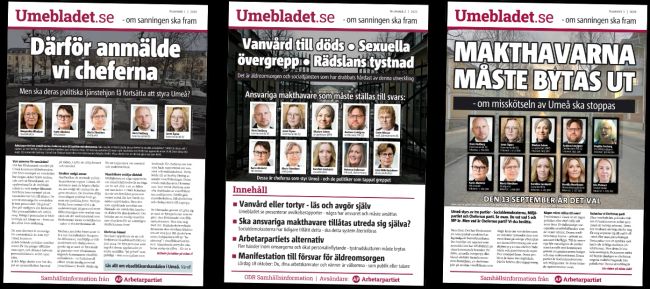 Tre Umeblad som delats ut 2025-2025